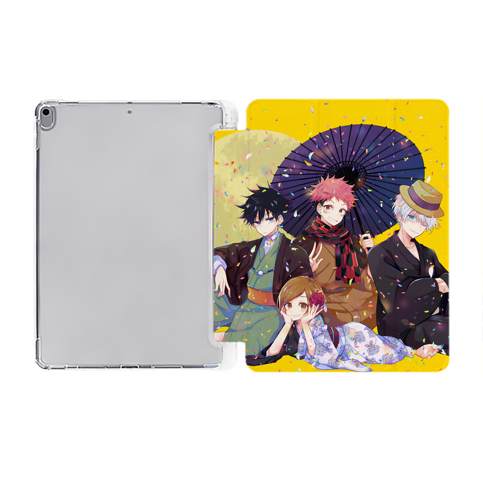 （画像用） SPY×FAMILY间谍家家酒 IPad ケース ペン収納付き 三つ折りスタンド PUレザー×シリコン 対応機種9.5/10.5/10.9インチ